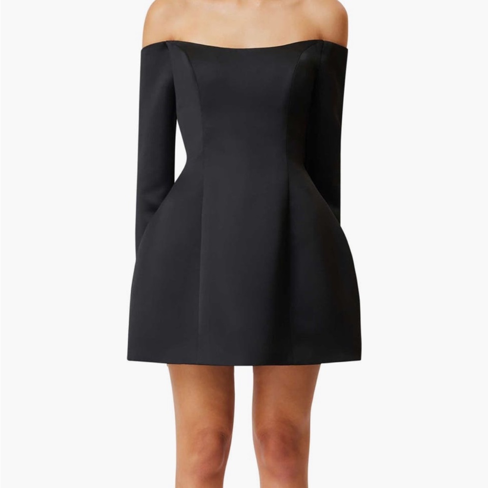 Elegant Black Off-Shoulder Dress